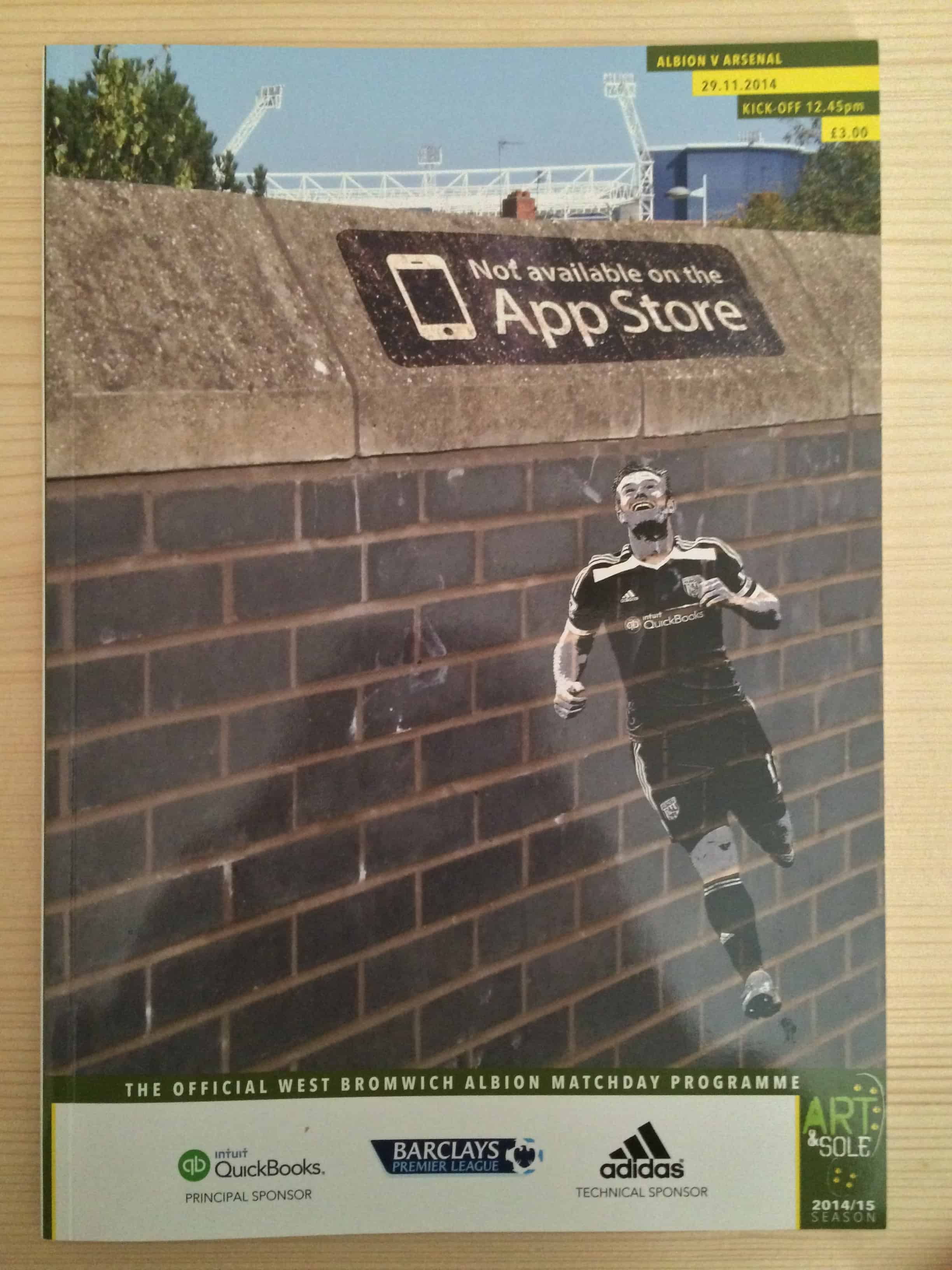 West Bromwich Albion FC  v Arsenal FC